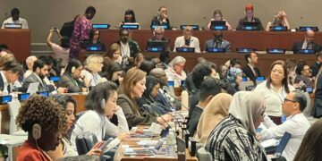 Carmen Lilia presenta modelo de agua ante líderes de la ONU