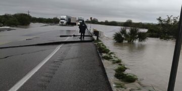 Cierran la Zaragoza-González tras daños por tormenta Barry