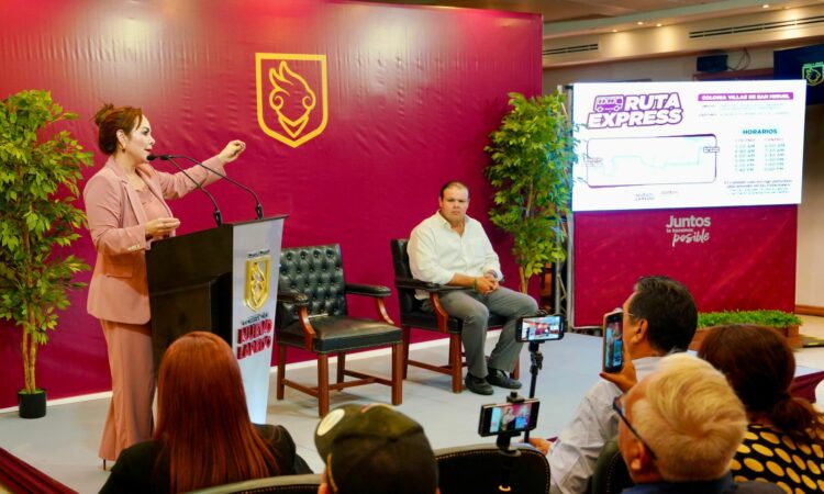 Carmen Lilia impulsa modernización del transporte en Nuevo Laredo: arrancan Rutas Exprés y llegan nuevos camiones