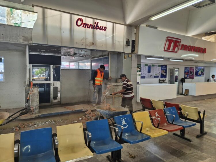 Remodelación central de autobuses