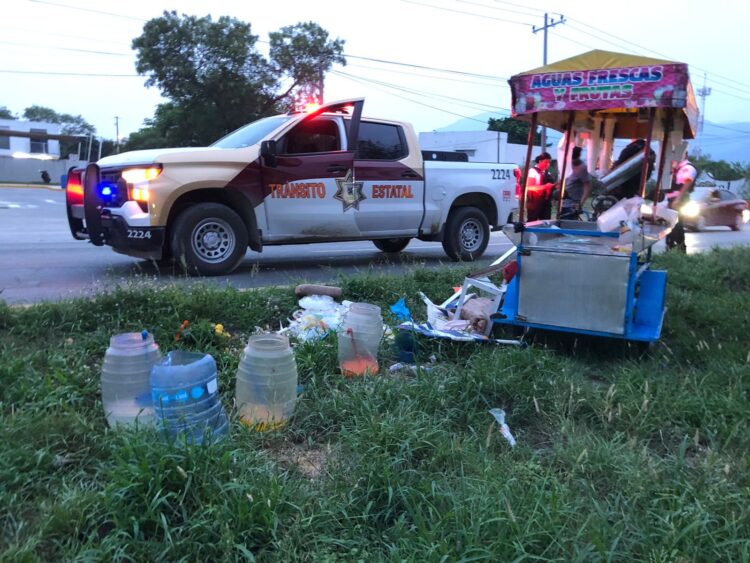 Menor hospitalizado tras accidente en el libramiento Naciones Unidas
