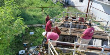 COMAPA Sur refuerza labores de limpieza en cárcamos pluviales para beneficio de la ciudadanía