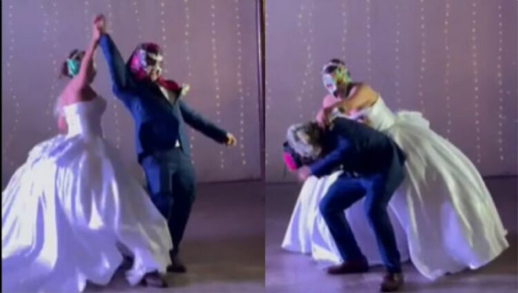 Noticia viral de pareja mexicana lucha libre