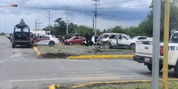 Siete lesionados en choque de camión militar en Ciudad Victoria