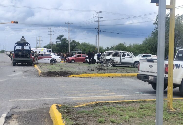 Siete lesionados en choque de camión militar en Ciudad Victoria