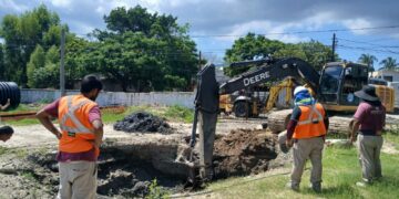 COMAPA SUR fortalece sistema de drenaje con la rehabilitación de un importante colector en la zona norte de Tampico