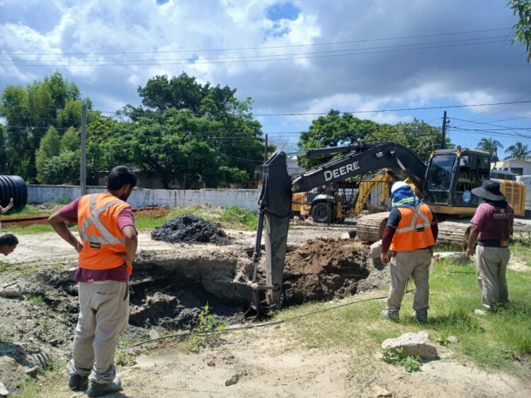 COMAPA SUR fortalece sistema de drenaje con la rehabilitación de un importante colector en la zona norte de Tampico