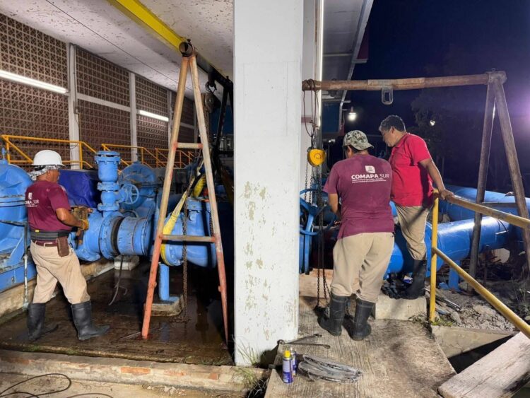 COMAPA Sur atiende 6,485 fugas, repara 64 socavones y duplica cárcamos funcionales en Tampico
