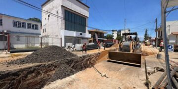 Concluye COMAPA Sur trabajos de pavimentación tras rehabilitación de colector en la colonia Unidad Nacional