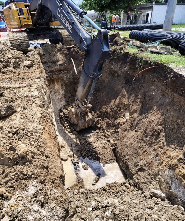 COMAPA Sur avanza en la modernización de colectores en la zona norte de Tampico