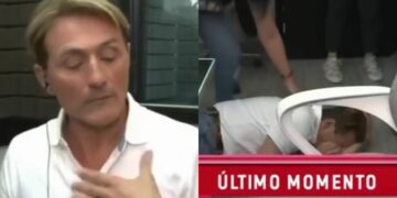 conductoor de television se desmaya