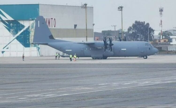 El Gabinete de Seguridad aclara la presencia de un avión Hércules C-130 en el Aeropuerto de Toluca