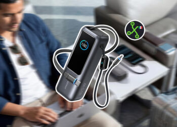 Power Bank de 25,000 mAh ideal para viajeros en home office